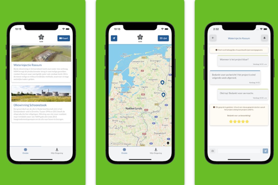 NAM dichter bij mensen dankzij eigen ‘omgevingsapp’