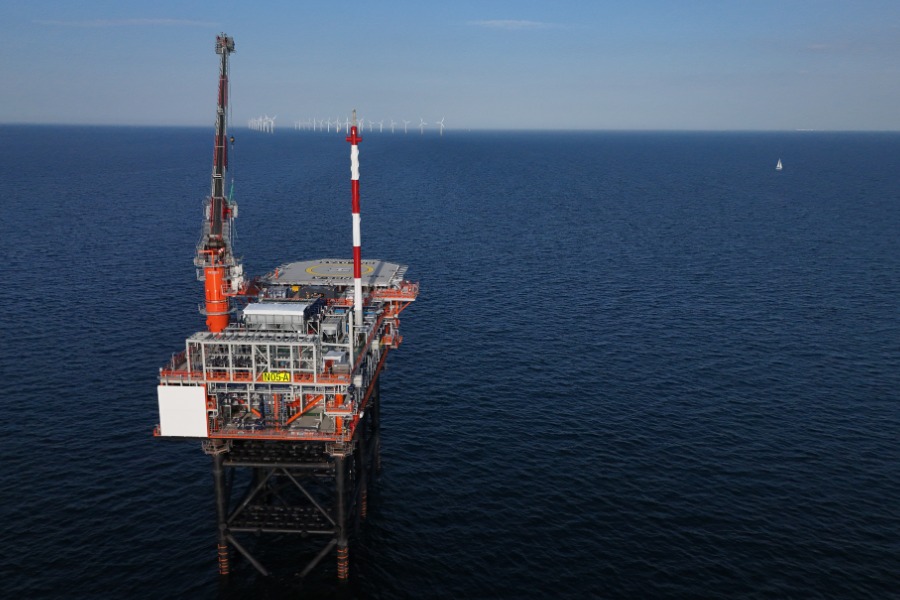 Primeur op de Noordzee: N05-A draait als eerste gasplatform volledig op offshore windenergie
