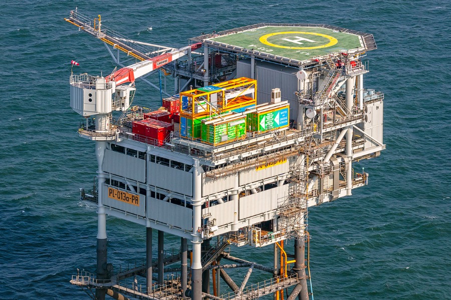 PosHYdon: eerste productie groene waterstof op operationeel Noordzeeplatform